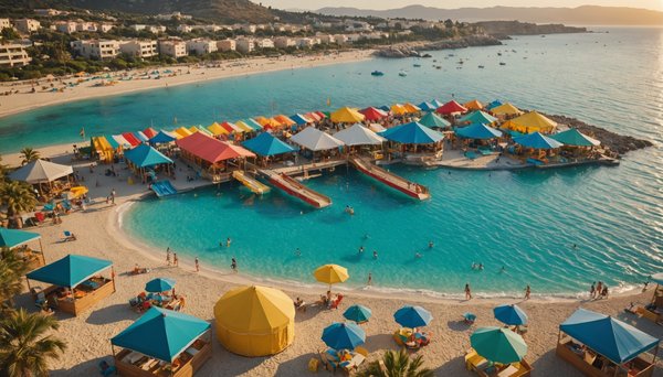Camping en bord de mer méditerranée avec parc aquatique